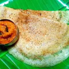 Leftover Rice Dosa (crepe) A picture of Leftover Rice Dosa (crepe).