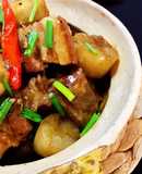 Thịt Ba Rọi Kho Củ Cải Nước Tương