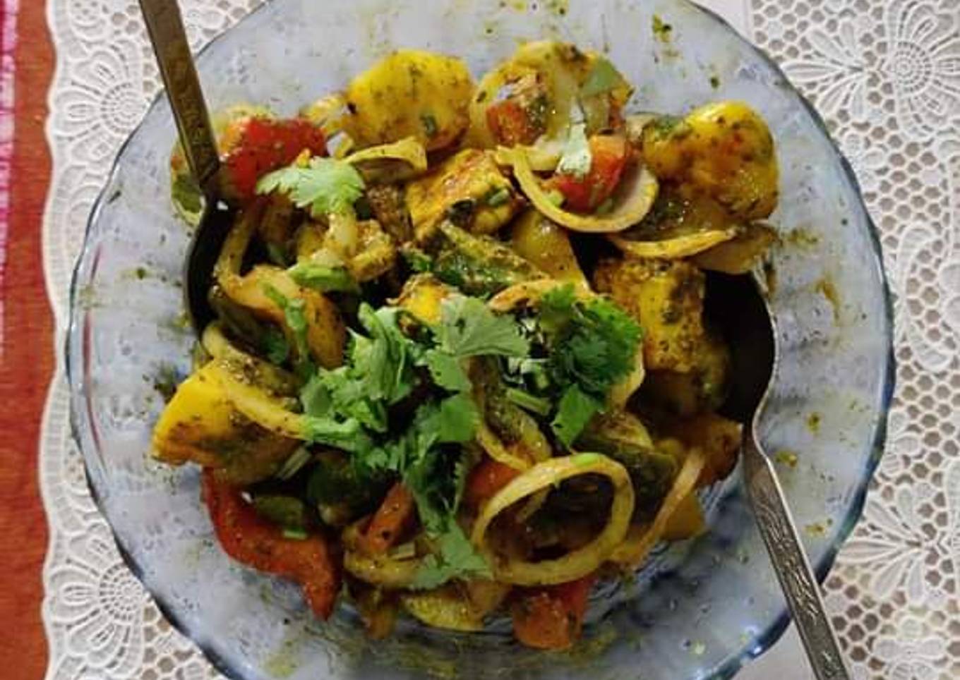 Crunchy mix veg platter