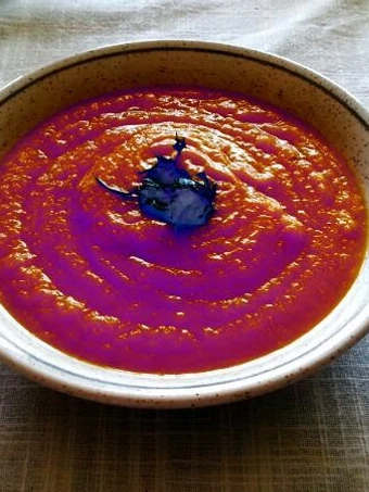 Easy Steps to Prepare Recipes Sweet Potato &amp; Carrot Soup the Delicious Tasty.