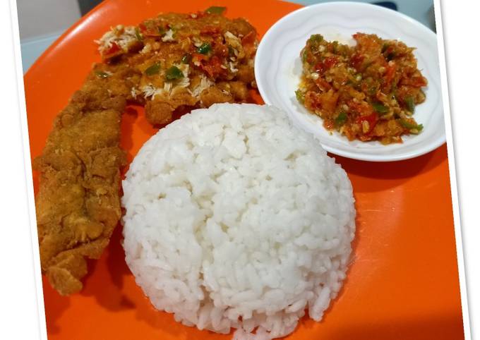 Ayam Geprek Sambal Korek