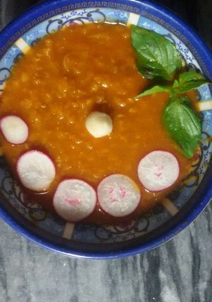 عکسی از دستور دال عدس (عدس قرمز) خوشمزه من😋