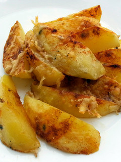 A picture of Baked Cheesy Spicy Potato.