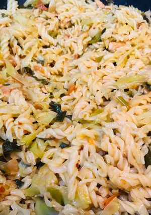 A picture of Saucy Macaroni.