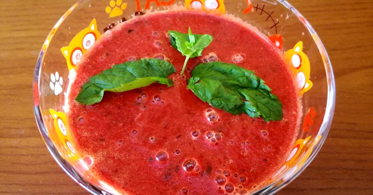 Gazpacho tomate y sandia thermomix