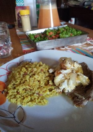 Una foto de Guarnición Sayju💛Arroz integral con cúrcuma