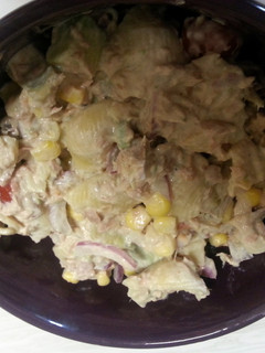A picture of Tuna, Avocado and Pasta Salad.