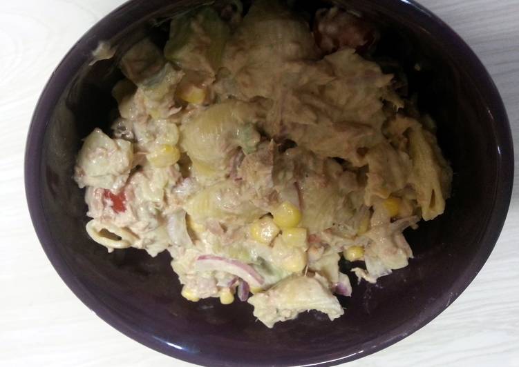 Recipe of Ultimate Tuna, Avocado and Pasta Salad