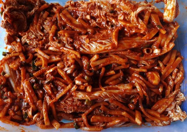 Kimchi tradisional dengan bahan lokal ala rere