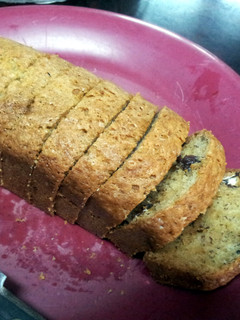 A picture of banan cake.