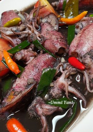 Foto resep Tumis Cumi Tinta Hitam