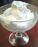 Stabilized Whipped Cream, For Frosting, Topping and Dipping