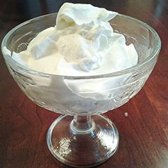 A picture of Stabilized Whipped Cream, For Frosting, Topping and Dipping.
