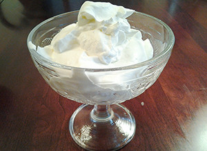 A picture of Stabilized Whipped Cream, For Frosting, Topping and Dipping.
