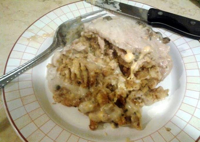 Recipe of Favorite Quick and very easy Stuffed pork chops