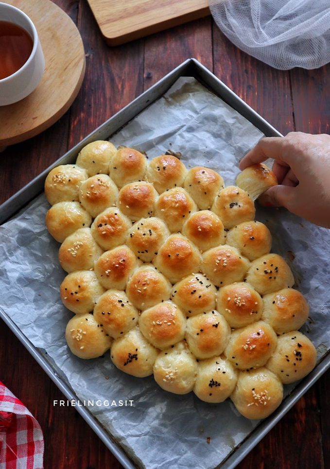 Foto resep Bubble bread lembut ekonomis, tanpa ulen, tanpa telur