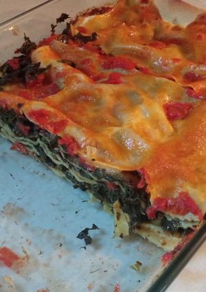 Φωτογραφία της συνταγής Λαζάνια με σπανάκι και ντομάτα