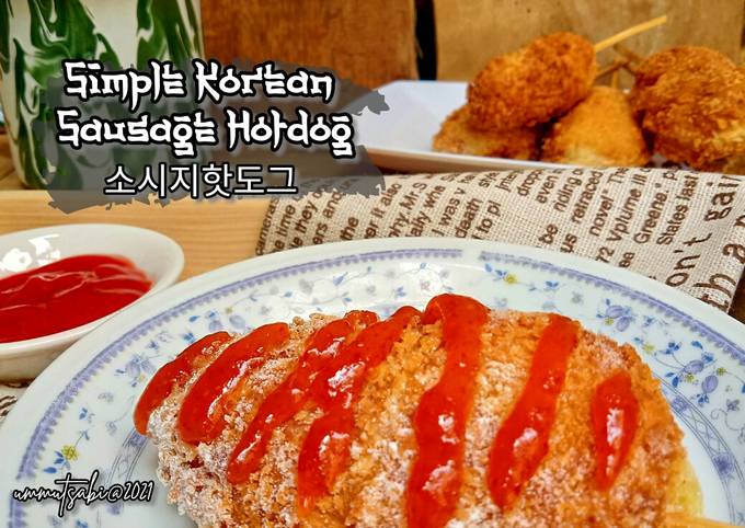 Anti Ribet, Bikin 🌸Simple Korean Sausage Hotdog a.k.a Corndog (소시지핫도그) Bahan Sederhana