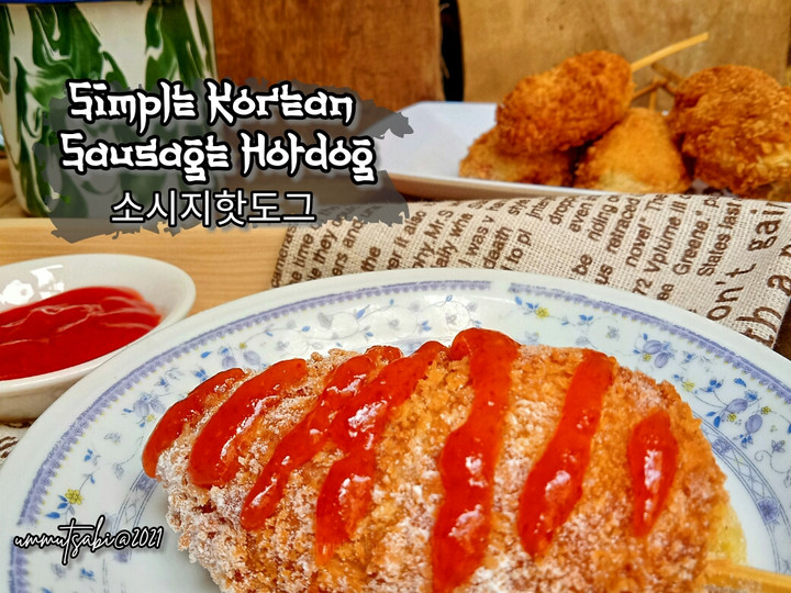 Anti Ribet, Bikin 🌸Simple Korean Sausage Hotdog a.k.a Corndog (소시지핫도그) Bahan Sederhana