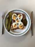 Gravadlax, Egg & Gherkin Open Sandwich