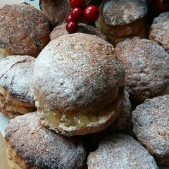A picture of Vickys Boozy Mincemeat Christmas Scones GF DF EF SF NF.