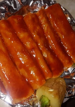 A picture of Red Cheese Enchiladas.