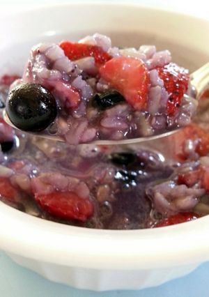 A picture of skye's berry-licious rice.