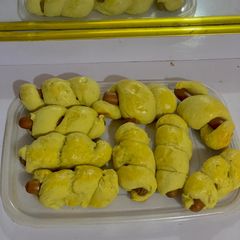 Sausage bread roll A picture of Sausage bread roll.