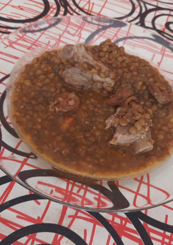 Una foto de Lentejas de mi abuela