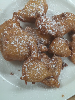 A picture of Bananas Foster fritters.