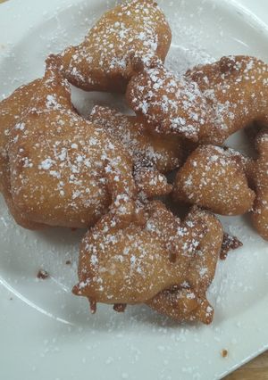 A picture of Bananas Foster fritters.