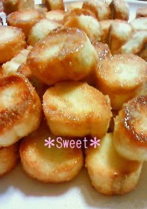 A picture of Caramel-Coated Dried Wheat Gluten An Easy Snack.