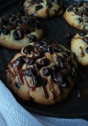 A picture of Eggless Chocochip Cookies.