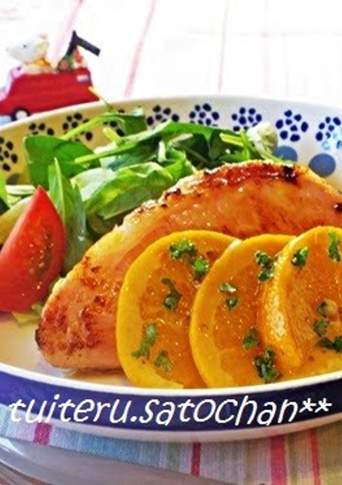 A picture of Ham Steak with Orange Butter.