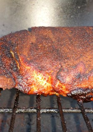 A picture of Tangy BBQ smoked pork roast.