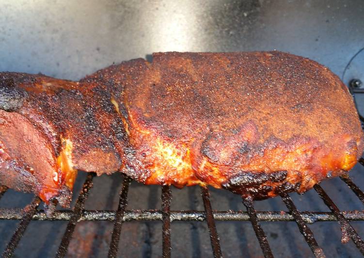 Tangy BBQ smoked pork roast