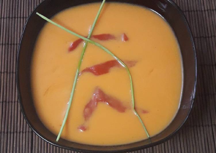 Receta salmorejo con pimiento