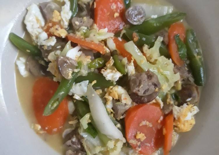 Resep Capcay sayur ati ampela, Enak Banget