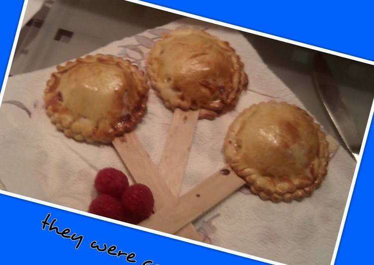 Recipe of Super Quick Homemade &#39;V&#39; Raspberry Apple Pie Pops