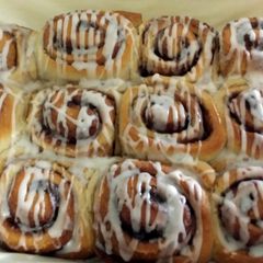 A picture of Tasty Cinnamon buns.