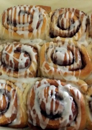 A picture of Tasty Cinnamon buns.