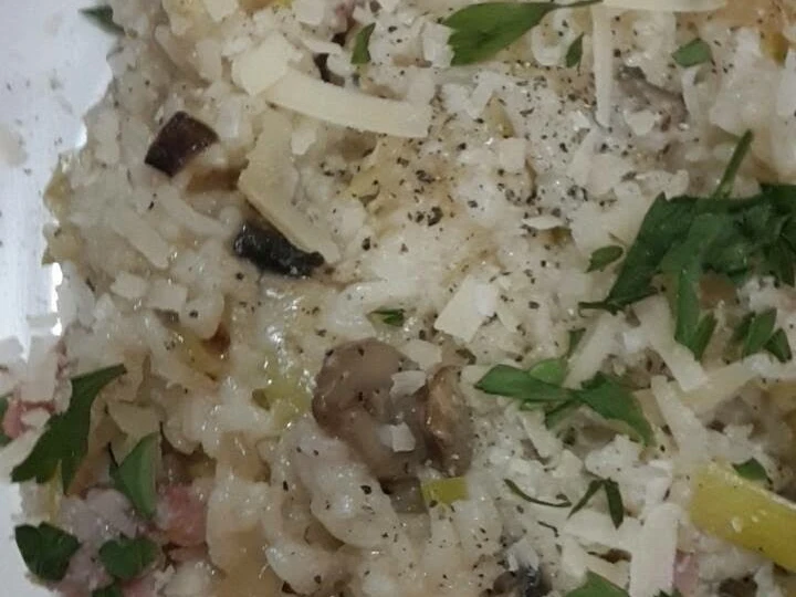 Recipe Mushroom, Bacon And Leek Risotto the  Makes Drooling Delicious