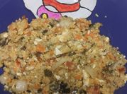 Una foto de couscous ensalada