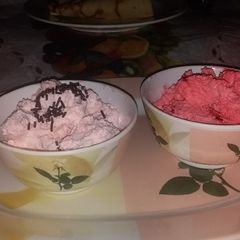 Homemade ice cream A picture of Homemade ice cream.
