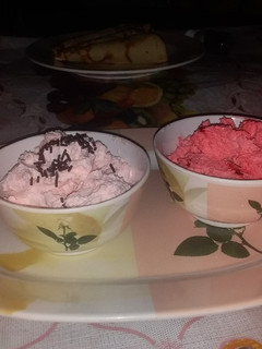 A picture of Homemade ice cream.
