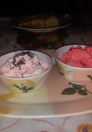A picture of Homemade ice cream.