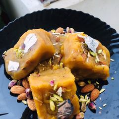 Chane ki daal ka halwa! A picture of Chane ki daal ka halwa!.