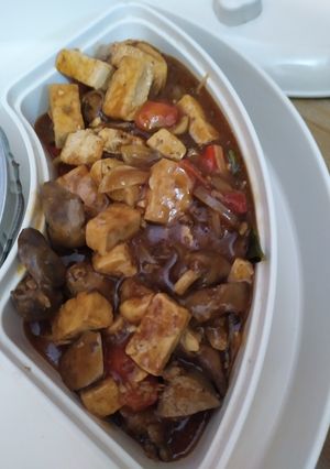 Foto resep Asam manis pedas hati ayam tahu