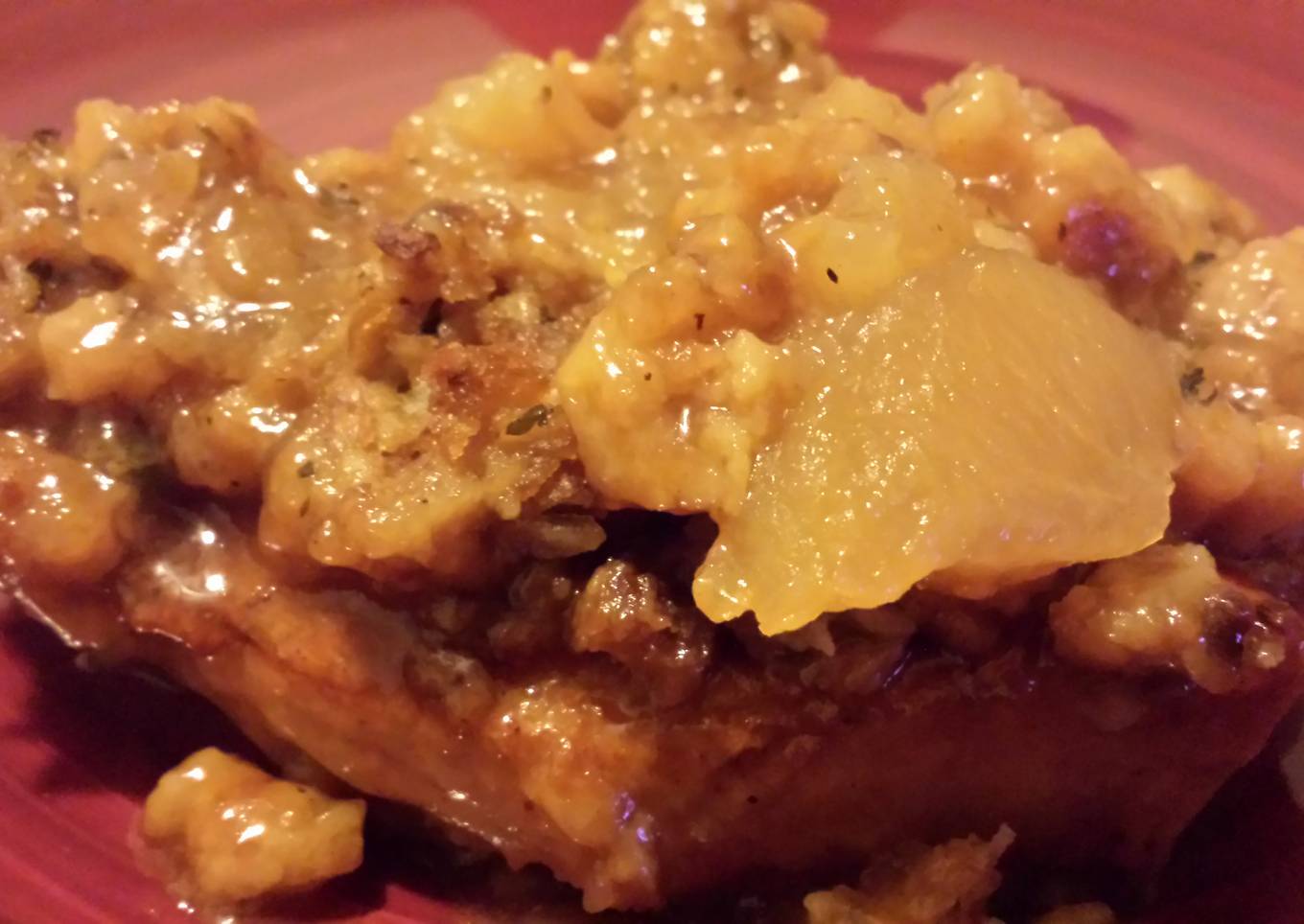 Pork Chop Apple Cobbler Dinner