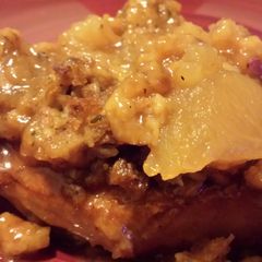 Pork Chop Apple Cobbler Dinner A picture of Pork Chop Apple Cobbler Dinner.